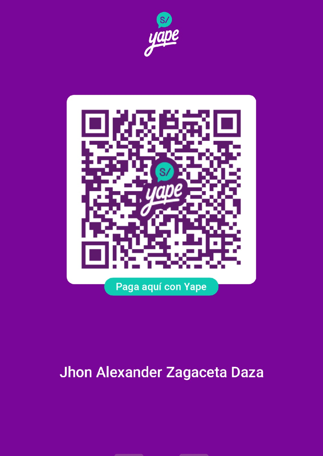 Código QR Yape